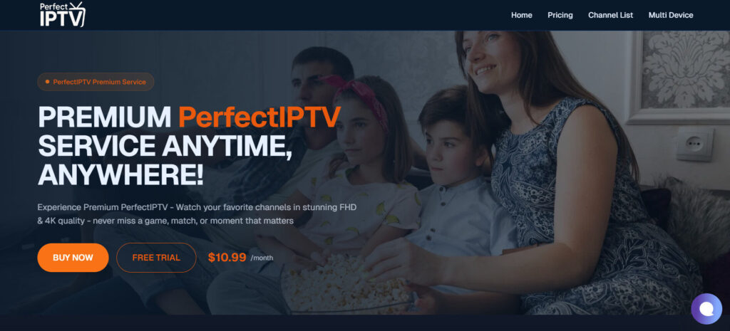 Perfect Player IPTV Main Screen