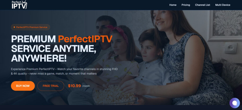 Perfect Player IPTV Main Screen