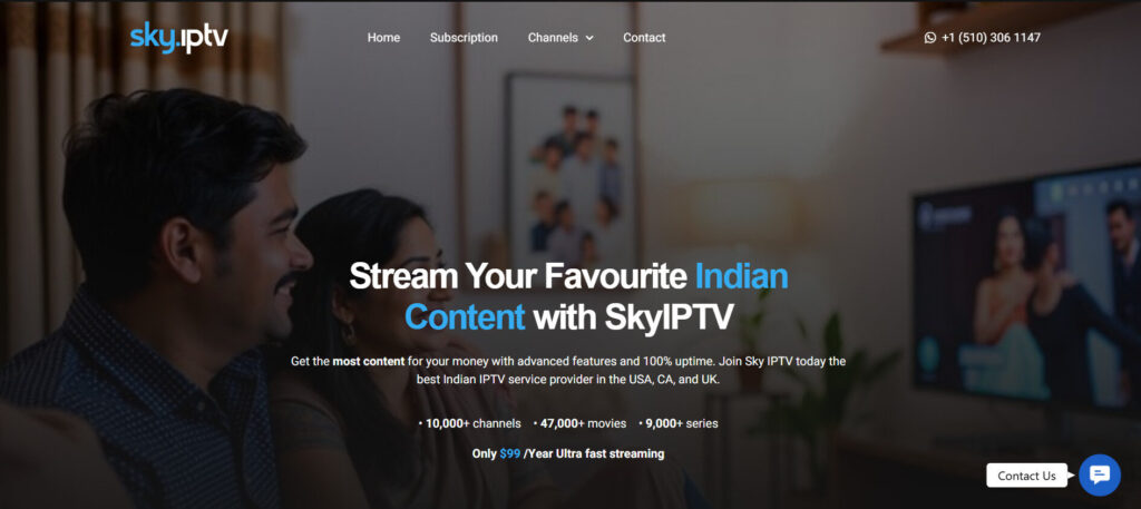 Main Screen Sky Iptv