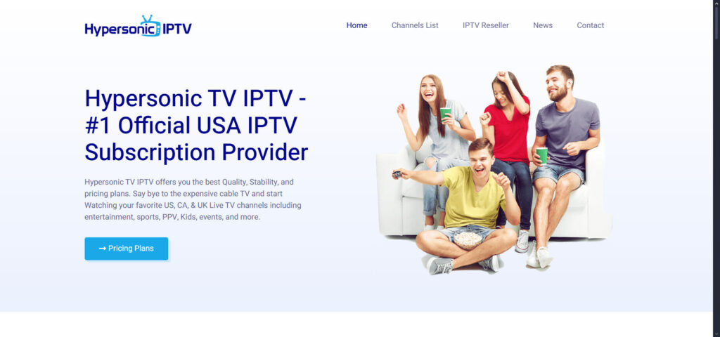 Hypersonic TV homepage