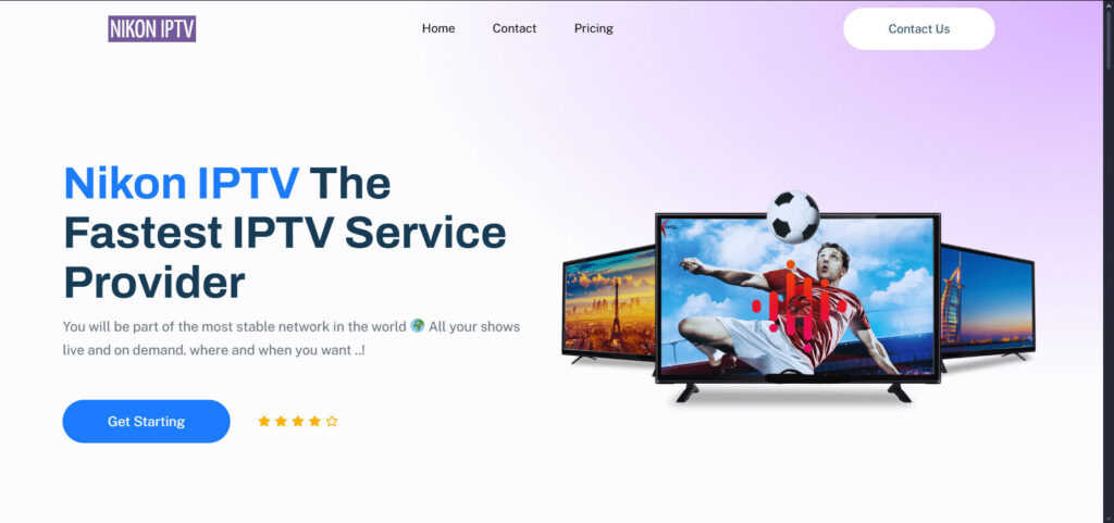 3. Nikon IPTV homepage