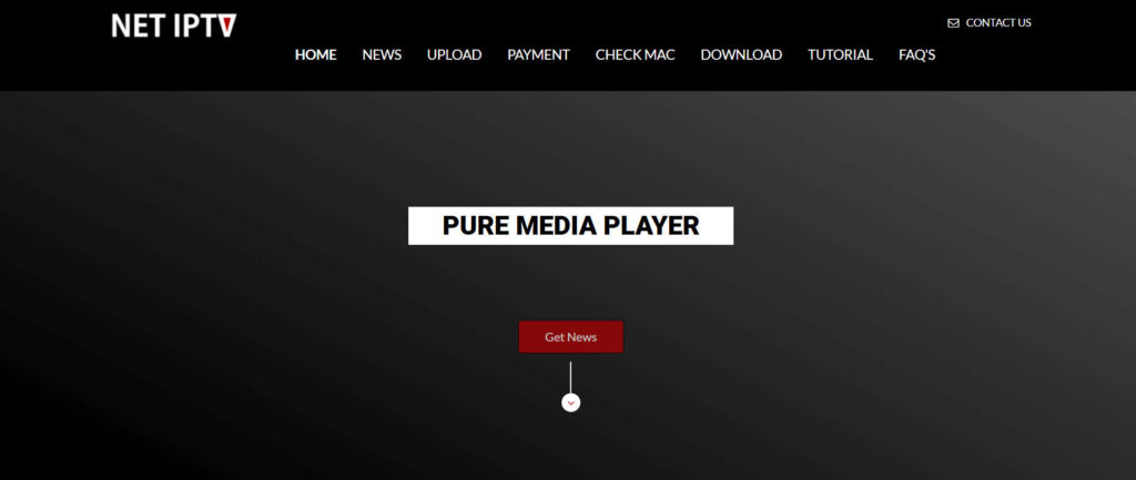 main screen Net Iptv