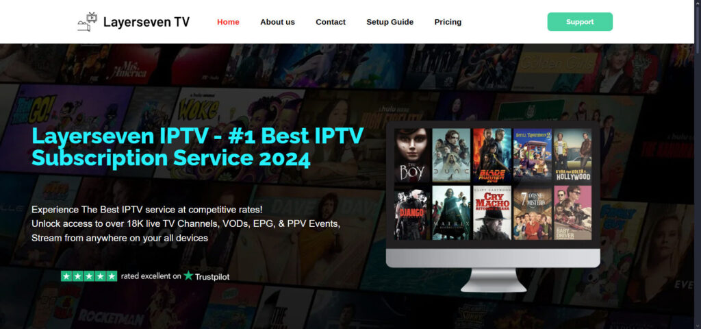 Layerseven TV homepage
