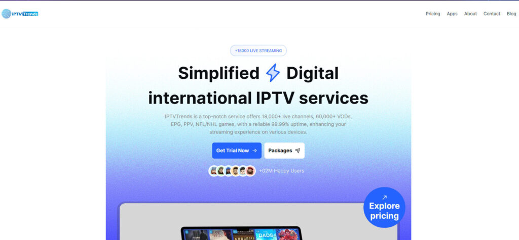 IPTV Trends homepage