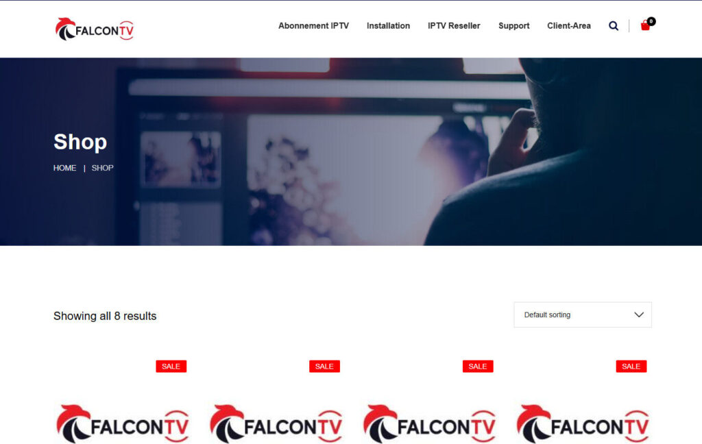 FalconTV homepage