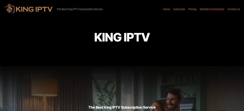 King IPTV Homepage
