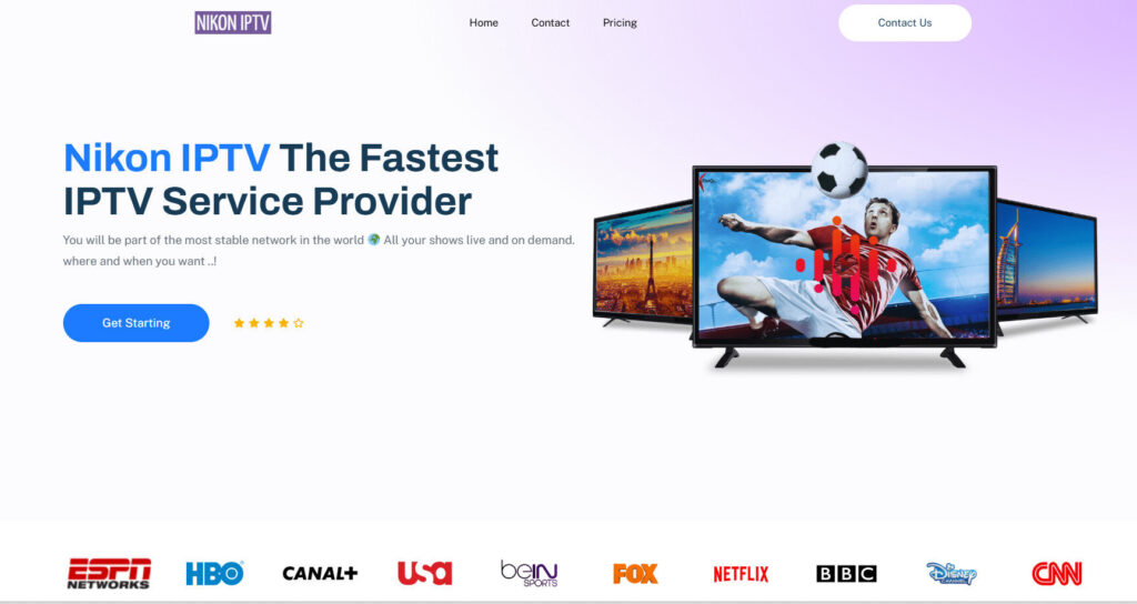 Nikon IPTV Homepage