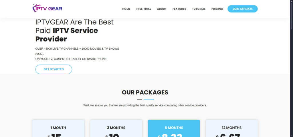 IPTV Gear homepage