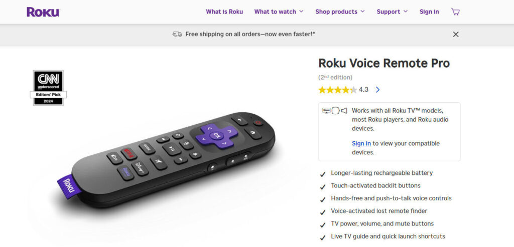 Roku Voice Remote