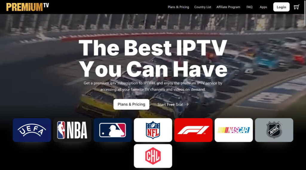 PremiumIPTV homepage