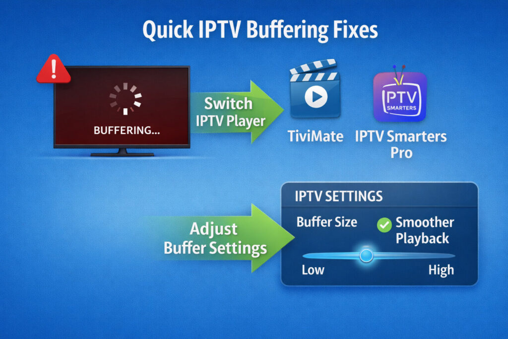 Fix IPTV buffering with TiviMate or IPTV Smarters Pro