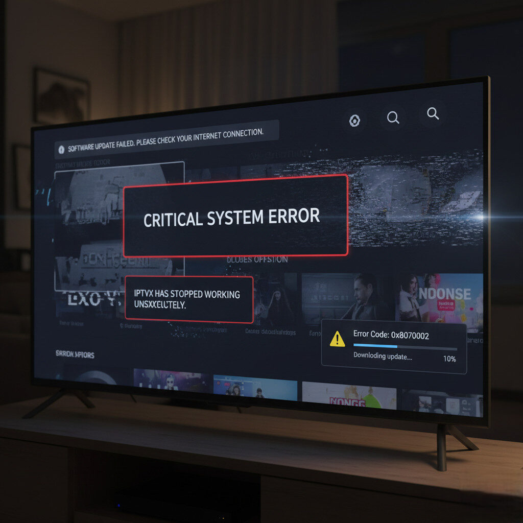 IPTV app crashing and playlist errors after device update