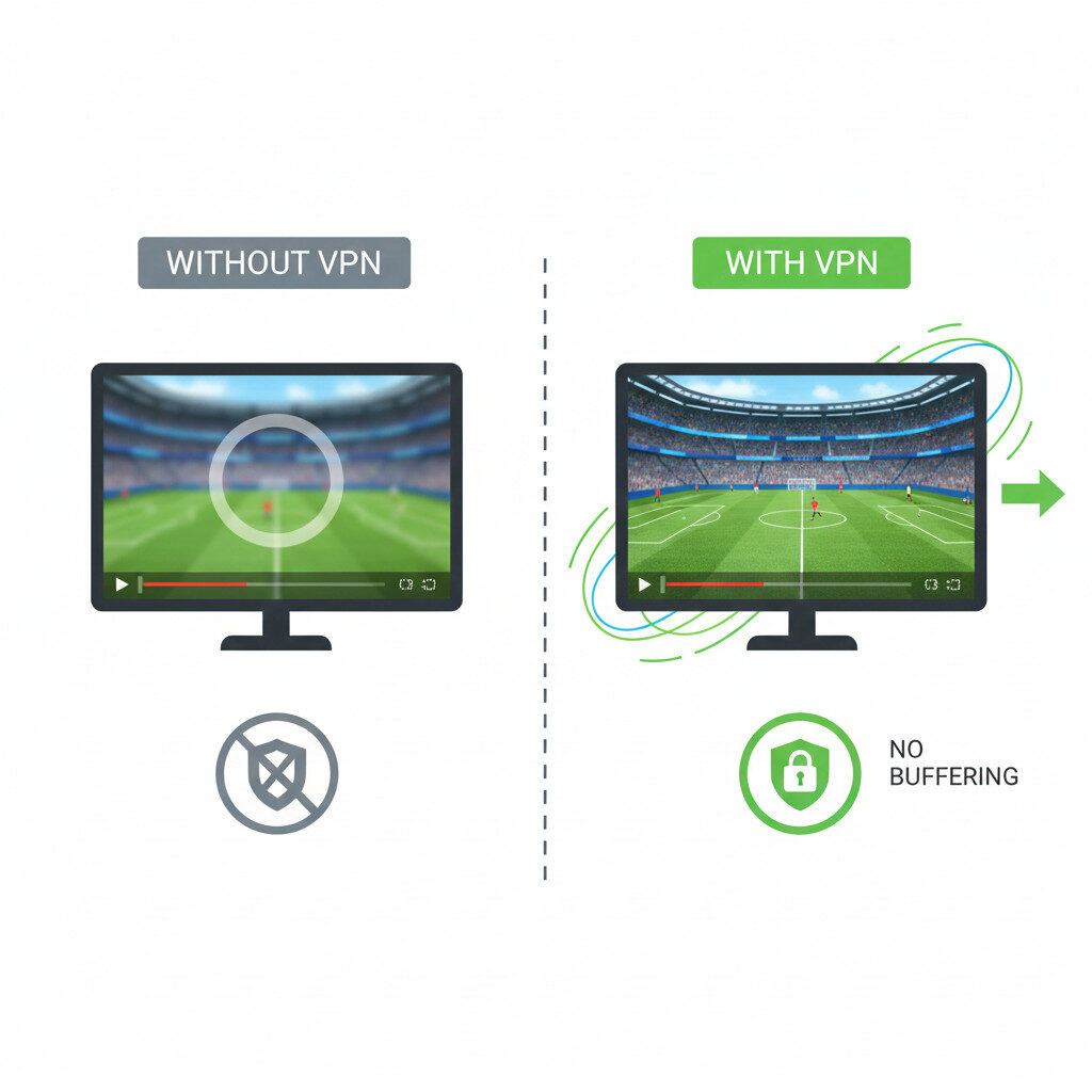 Testing IPTV performance with and without a VPN