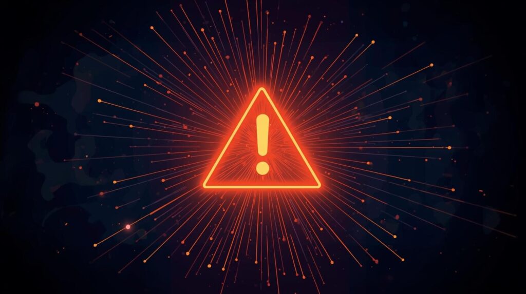 IPTV buffering and ISP throttling challenge represented with warning and network icons