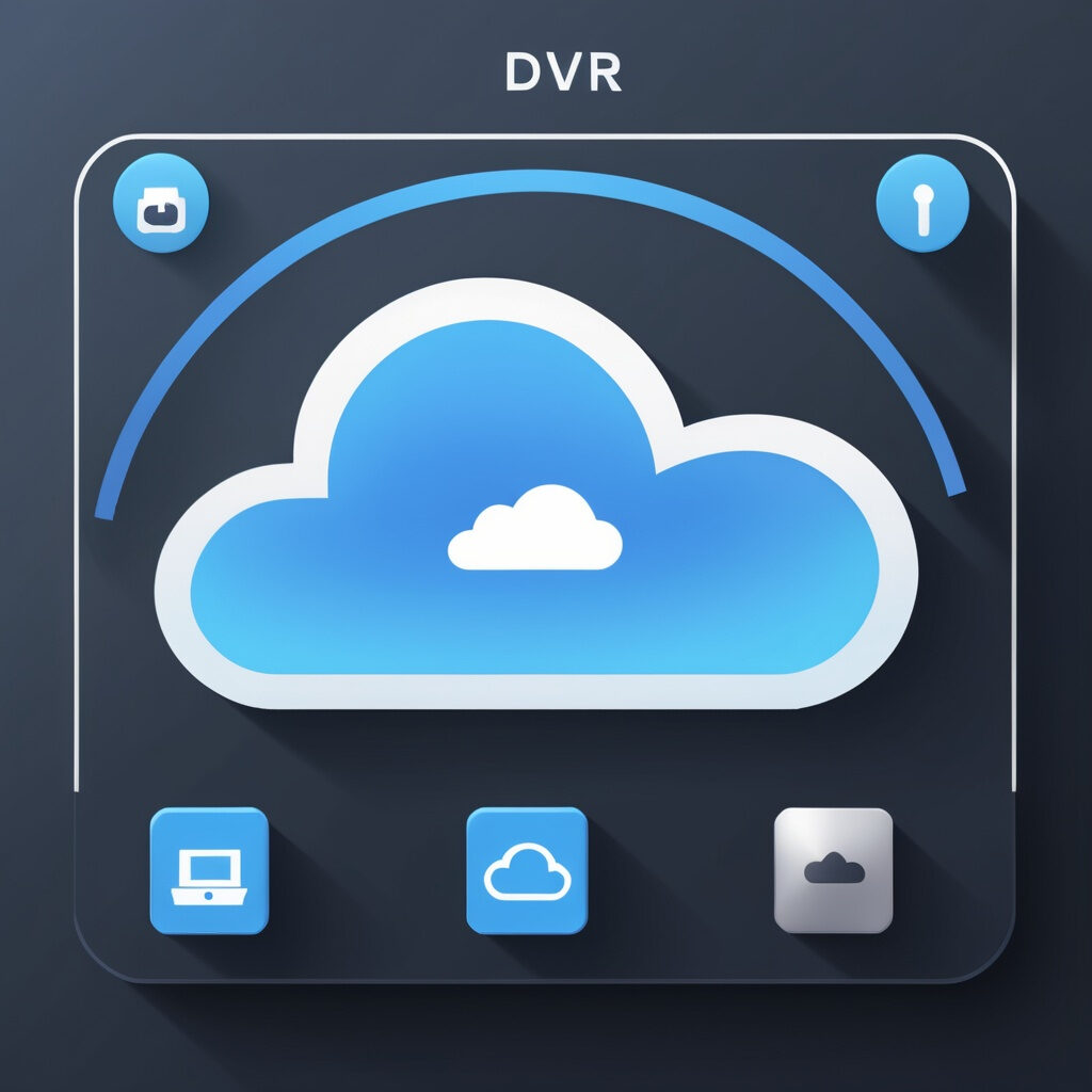 Cloud DVR interface showing online TV recordings stored in the cloud