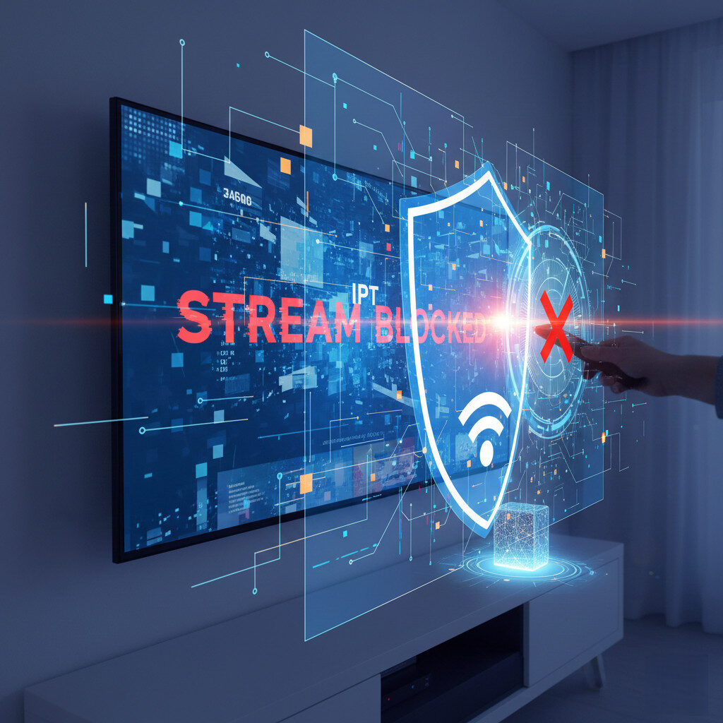 ISP blocking IPTV traffic illustration