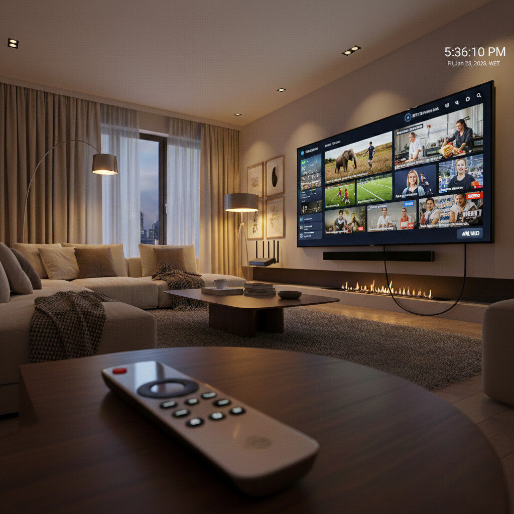 4K IPTV stable streaming via Ethernet and Wi-Fi setup