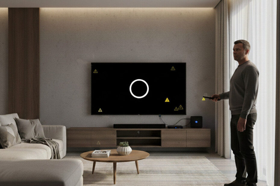 IPTV blocked black screen problem on smart TV
