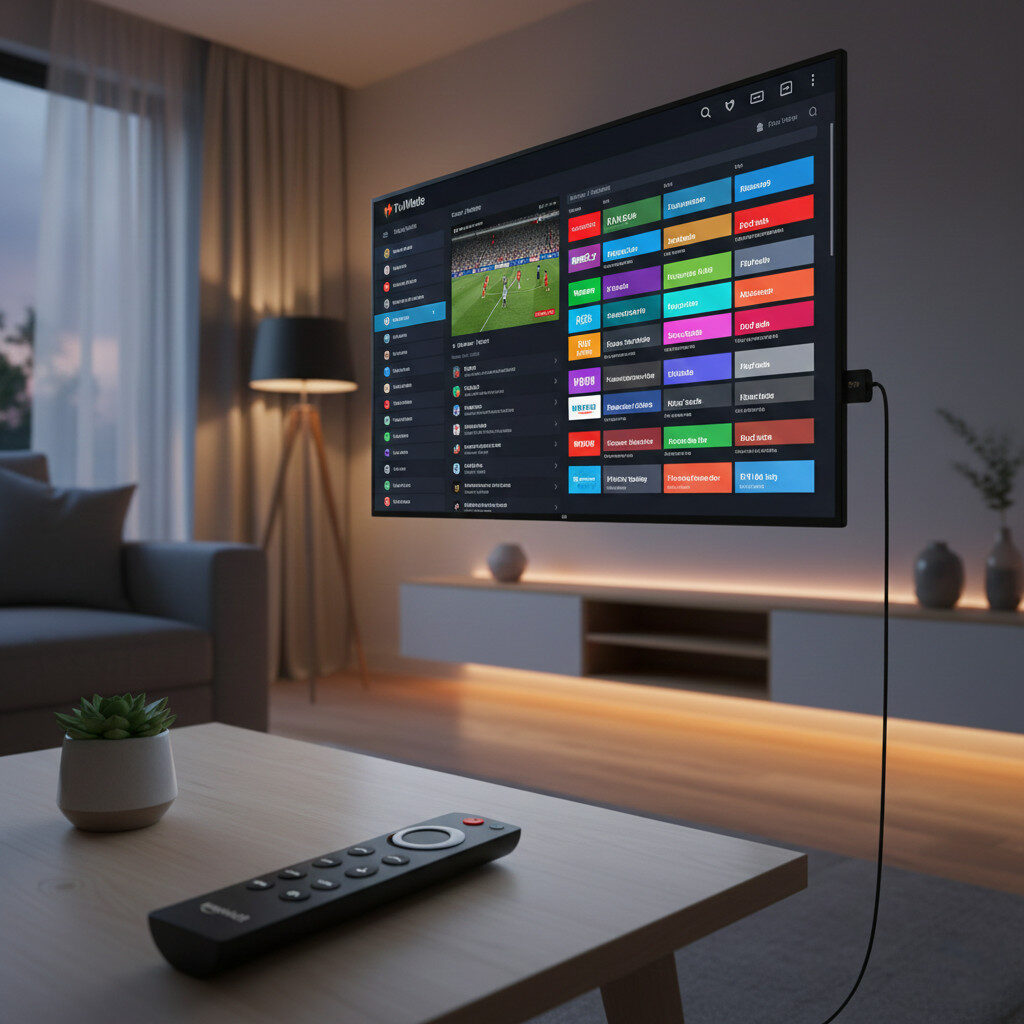 TiviMate IPTV player on Firestick streaming live TV