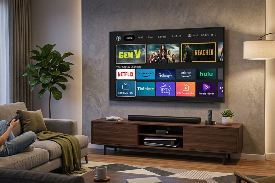 how to set up IPTV on Firestick home screen