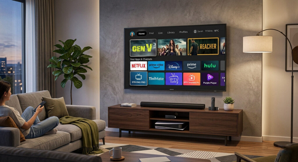 how to set up IPTV on Firestick home screen