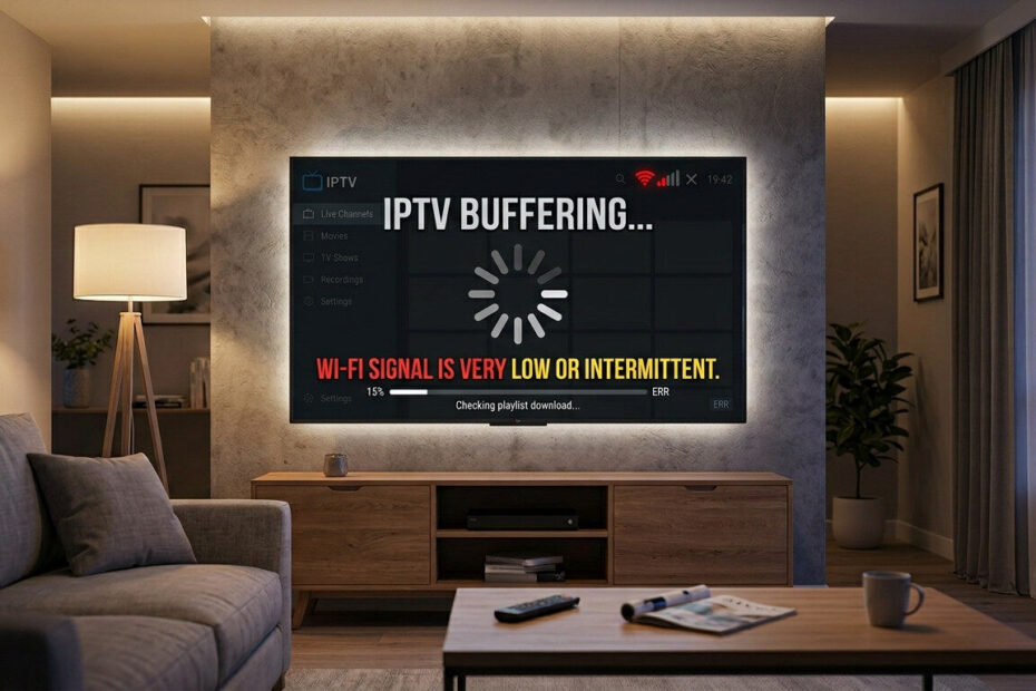 IPTV lagging on Wi-Fi buffering on smart TV