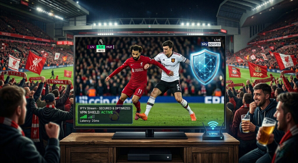 IPTV freezing during live sports fixed with VPN