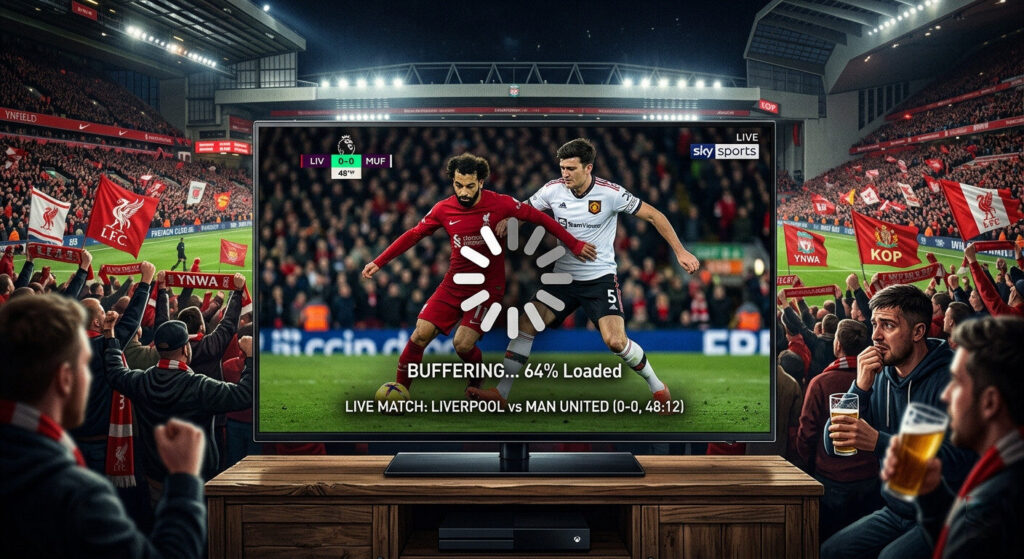 IPTV freezing during live sports football match