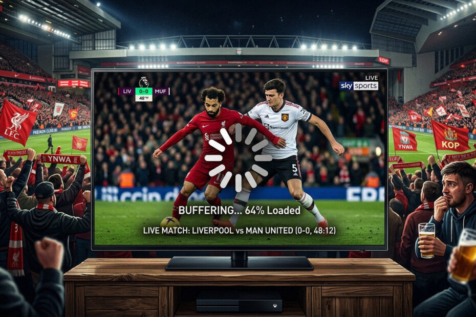 IPTV freezing during live sports football match