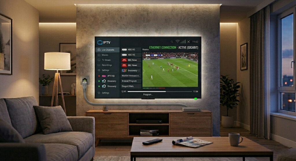IPTV lagging on Wi-Fi fixed using Ethernet cable